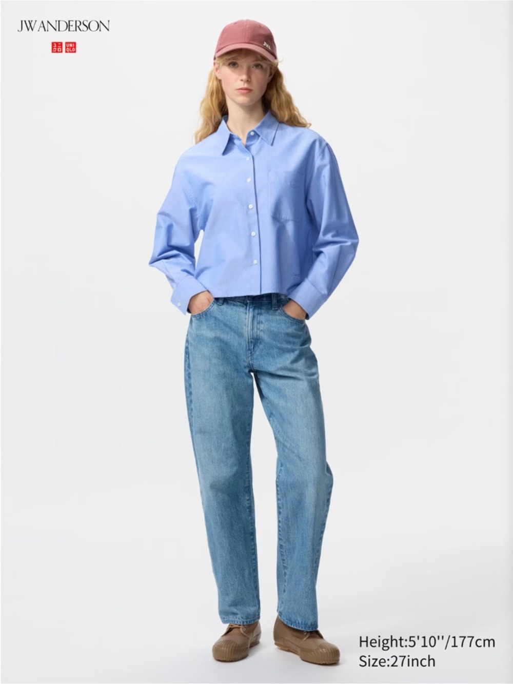 Uniqlo/JW ANDERSON - Straight Jeans (Color: 65 Blue, W: 26)